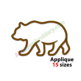 Bear applique design