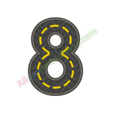 Road Numbers Applique - Alldayembroidery.com