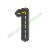 Road Numbers Applique - Alldayembroidery.com