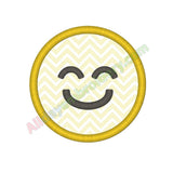 Smiley applique set - Alldayembroidery.com