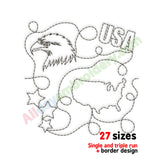USA quilting embroidery designs