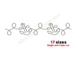 Anchor quilting embroidery design