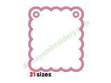 Party banner machine embroidery design
