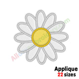 Daisy flower embroidery design