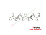 Dragonfly border quilting embroidery design