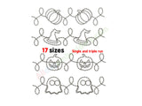 Halloween quilting borders embroidery designs.