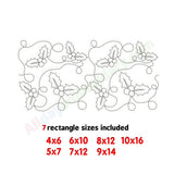 Holly Quilt block Embroidery