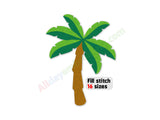 Palm tree machine embroidery design.