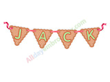 In the hoop banner embroidery design
