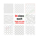Quilting block embroidery designs. Embroidery designs for computerized embroidery machines.