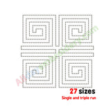 Quilting embroidery design