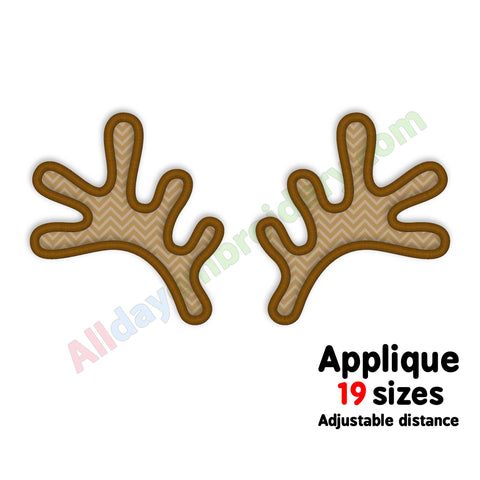 Antlers appliuqe embroidery