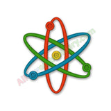 Atom Symbol Embroidery
