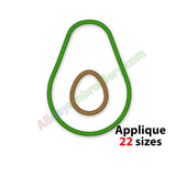 Avocado applique design