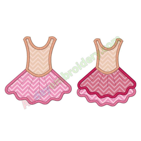 Ballerina tutu embroidery design