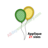 Balloons applique embroidery