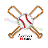 Baseball bats applique