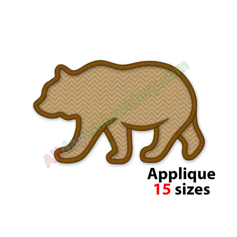 Bear embroidery design