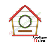 Birdhouse applique design