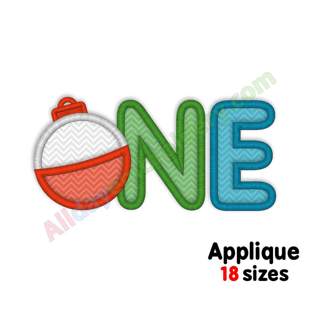 Bobber one embroidery design
