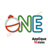 One applique embroidery design