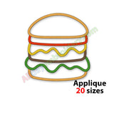 Burger applique design