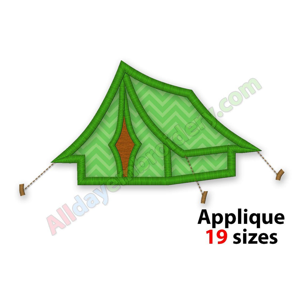 Camping tent embroidery