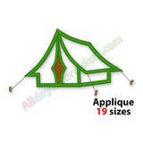 Camping tent applique