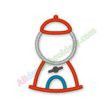 Bubble Gum Machine Applique