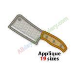 Knife applique design