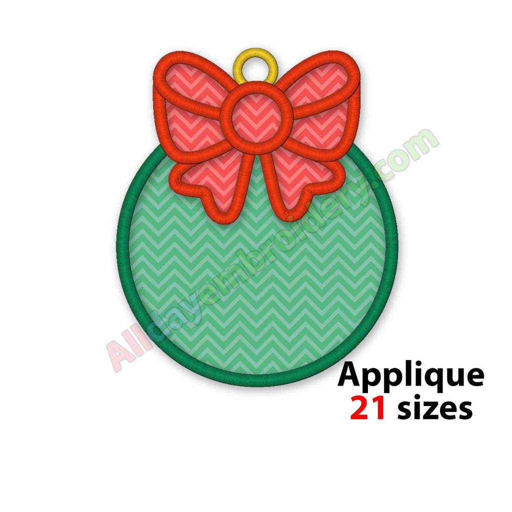 Christmas ball applique