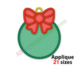 Christmas ball applique