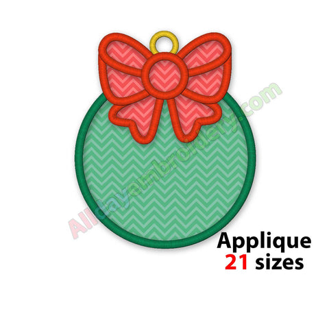Christmas ball applique
