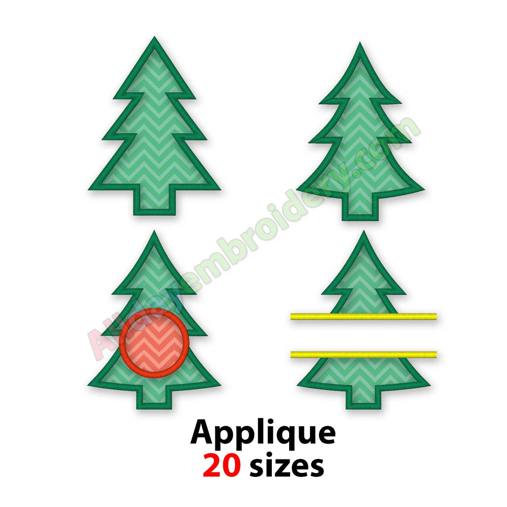 Christmas tree embroidery