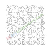 christmas quilt block machine embroidery