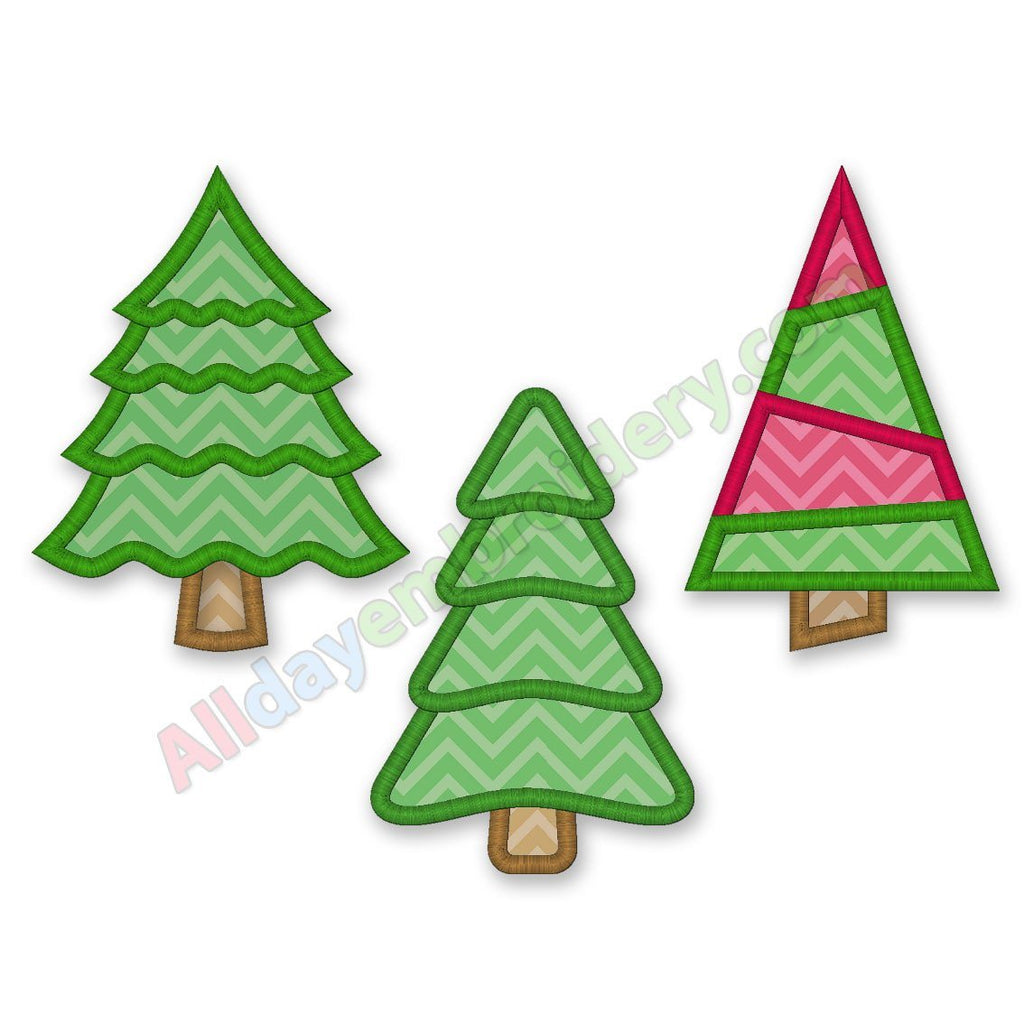 Christmas Tree Applique set