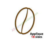 Coffee bean applique