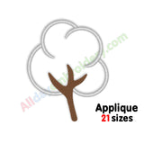 Cotton applique embroidery