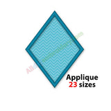 Diamond shape embroidery design