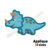 Dinosaur applique embroidery