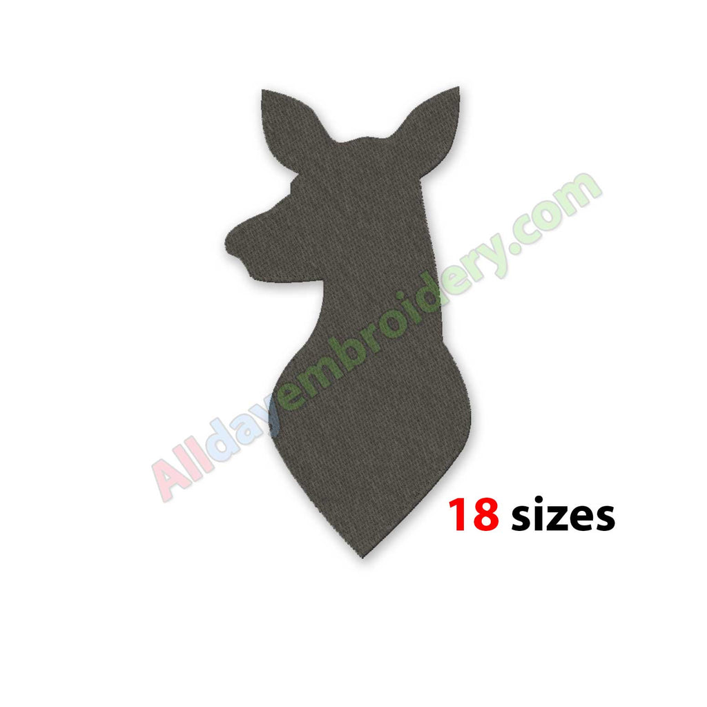 Doe deer embroidery