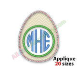 Egg Monogram Frame