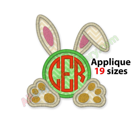 Bunny Ears Monogram Frame