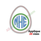 Egg Monogram Frame