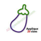 Eggplant applique