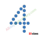 Four embroidery design