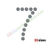 Seven embroidery design