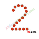 Two embroidery design