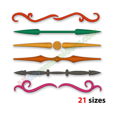 Divider Lines embroidery set