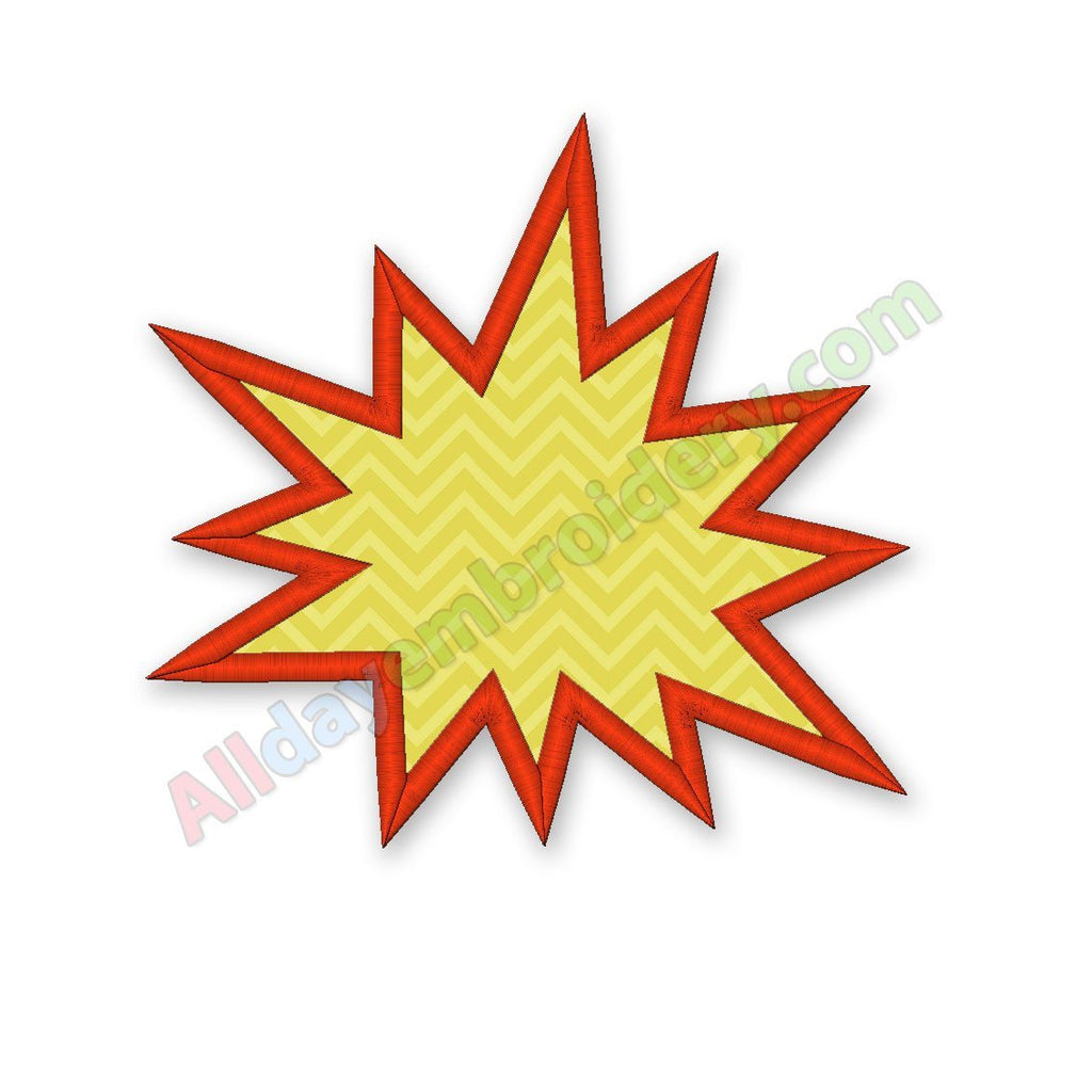 Explosion Machine Design Explosion Applique Design. Machine embroidery design ...